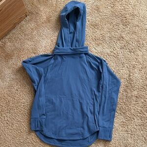 Blue Hooded Pullover